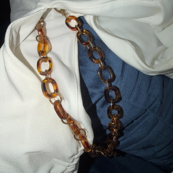 Gabrielle Union White Cut Out Dress with Chain - Picture 5 of 6